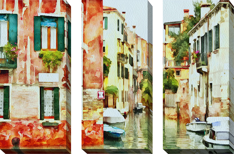 Venice Canals Watercolor VII